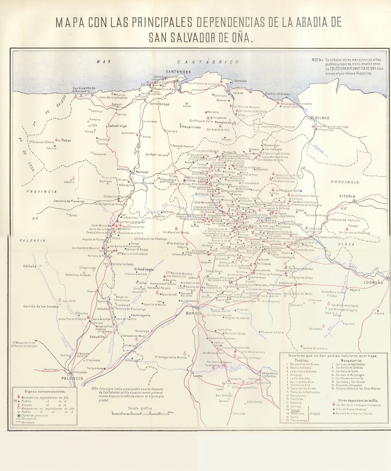 Mapa de influencias en medievo